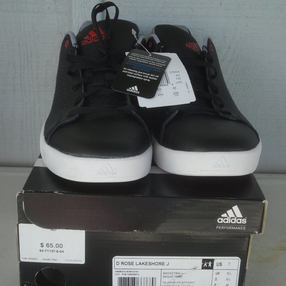 adidas D Rose Lakeshore low top sneaker in the black colorway Mens Size 7